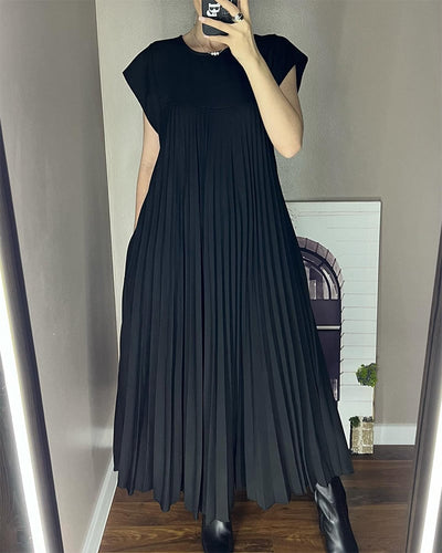 ABBY | FLOWY PLEATED DRESS