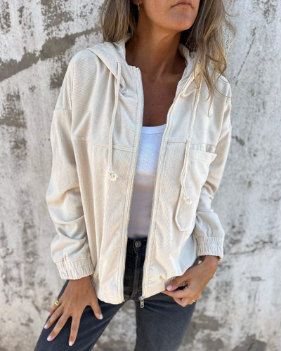NORA | ESSENTIAL CORDUROY HOODED JACKET