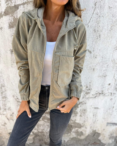 NORA | ESSENTIAL CORDUROY HOODED JACKET