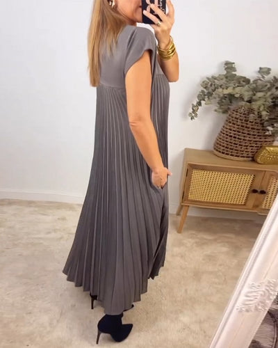 ABBY | FLOWY PLEATED DRESS