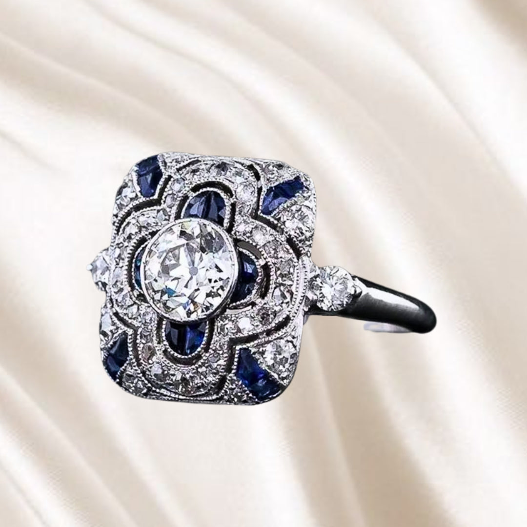 Blue Whisper | Silver Ring with Blue Zirconia