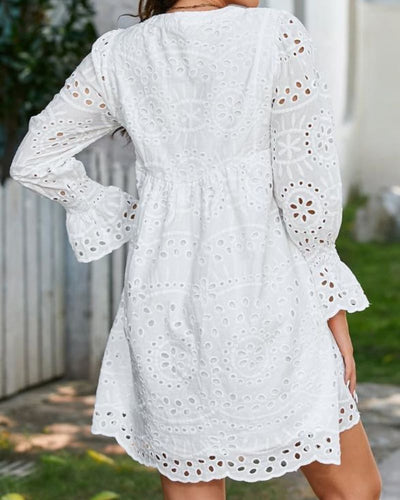 VIVIENNE | BRODERIE ANGLAISE MINI DRESS