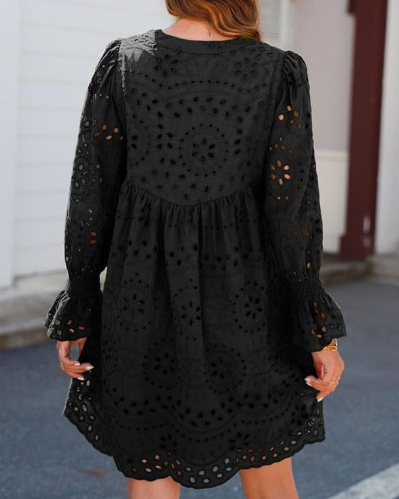 VIVIENNE | BRODERIE ANGLAISE MINI DRESS
