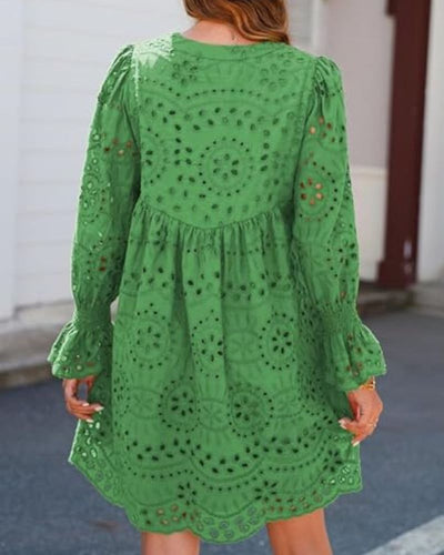VIVIENNE | BRODERIE ANGLAISE MINI DRESS