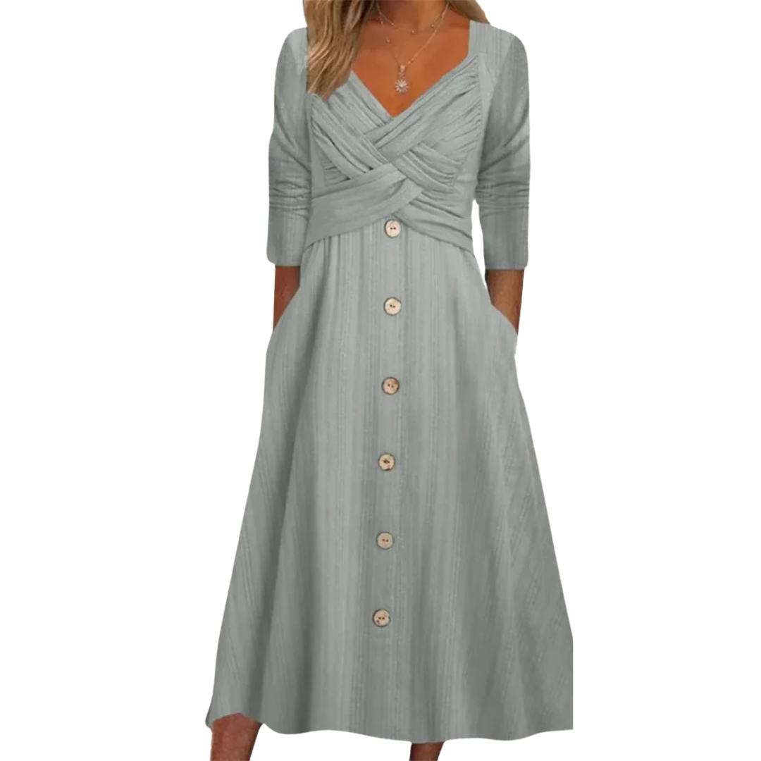 CHARLENE | FLATTERING TUMMY COVERING DRESS