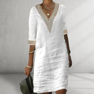 Anwen | Cotton Linen Summer Dress