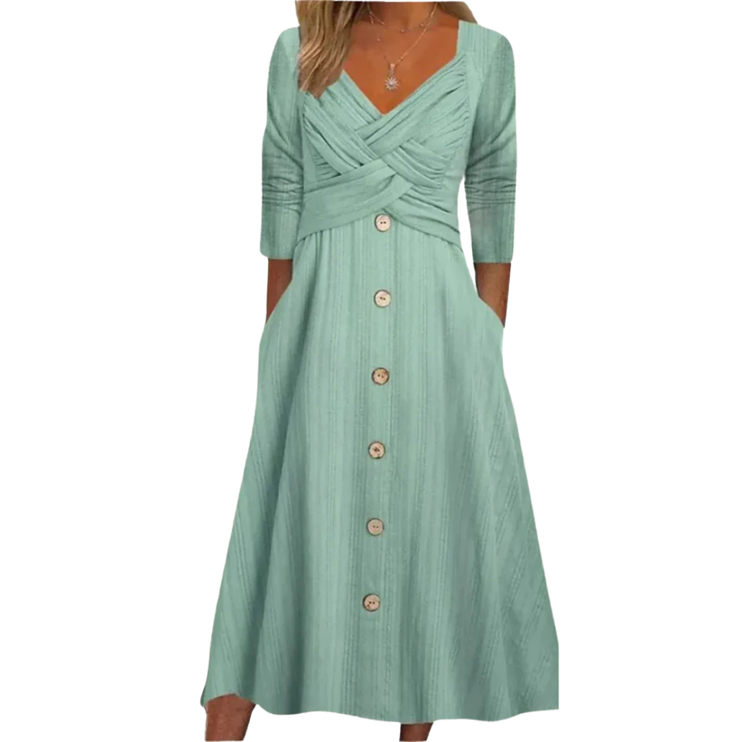 CHARLENE | FLATTERING TUMMY COVERING DRESS