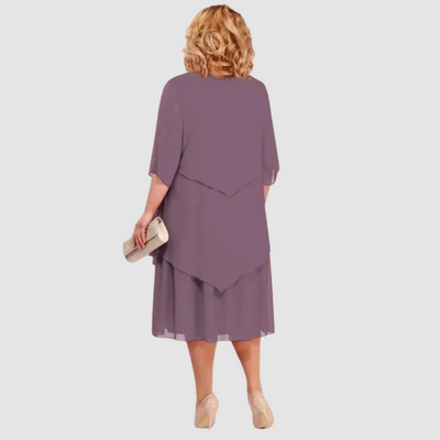 ROSE | ELEGANCE CHIFFON MIDI DRESS
