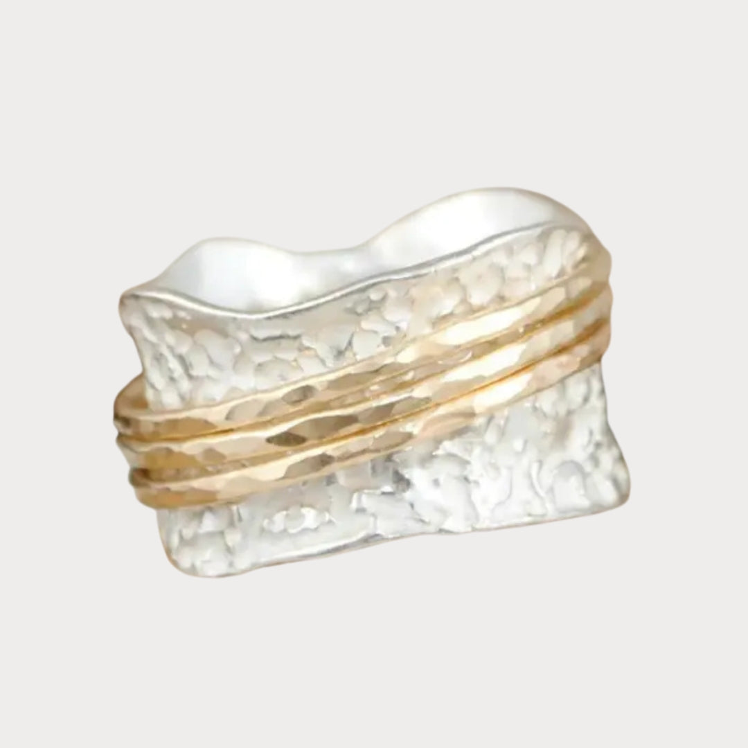 Spun Time | Thin Spinner Ring in Gold & Silver
