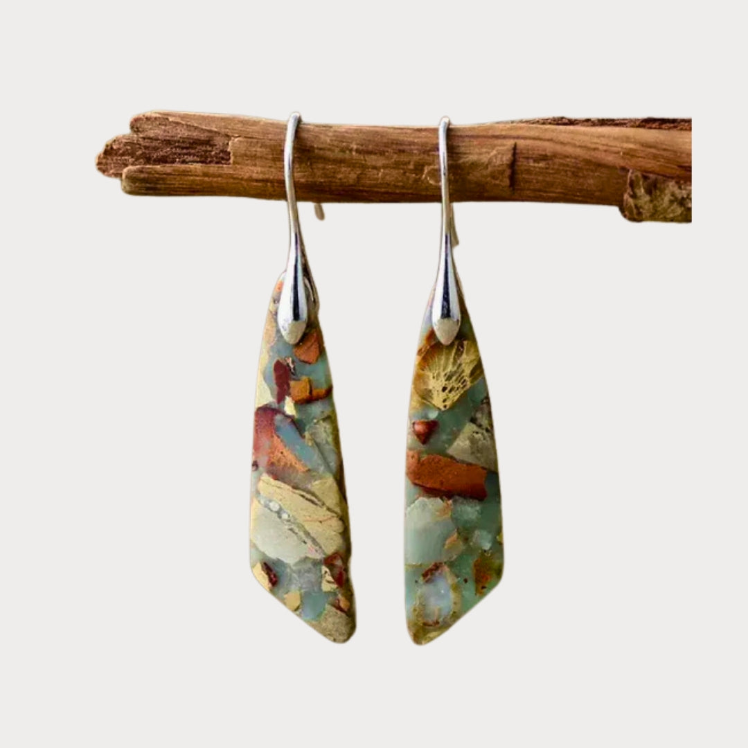 Earth Relic | Vintage Natural Stone Earrings