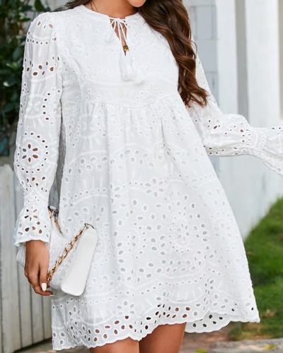 VIVIENNE | BRODERIE ANGLAISE MINI DRESS