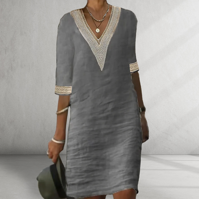 Anwen | Cotton Linen Summer Dress