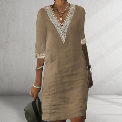 Anwen | Cotton Linen Summer Dress