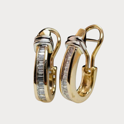 Velvet Grace | Gold & Diamond Earrings