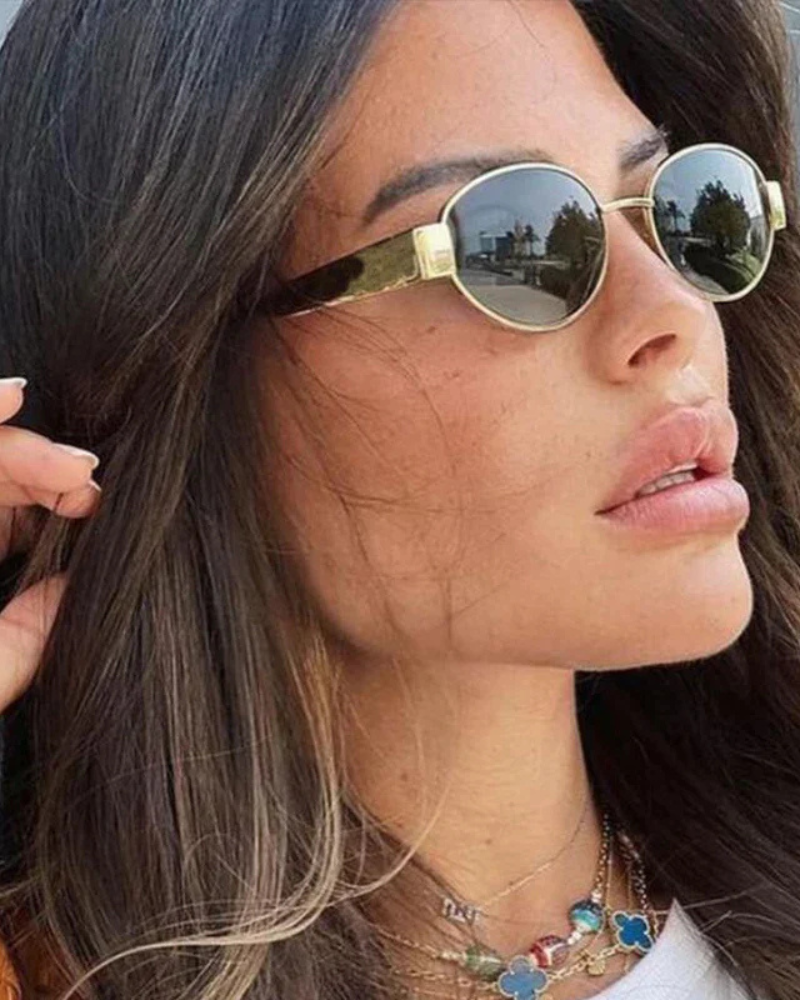 GISELLE | RETRO ROUND FRAME SUNGLASSES
