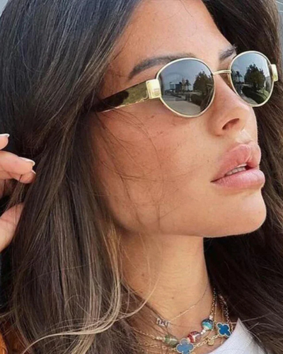 GISELLE | RETRO ROUND FRAME SUNGLASSES