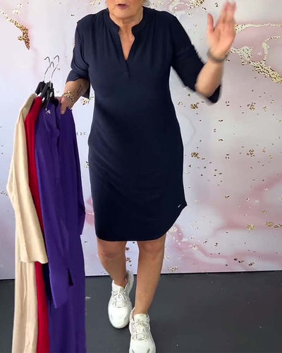 Elka | Effortless V-Neck Shift Dress