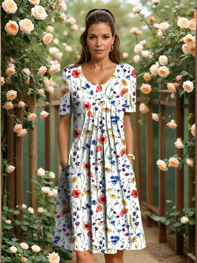 ELEANOR | ELEGANT DRESS WITH TUMMY COVERAGE