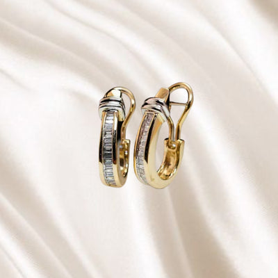 Velvet Grace | Gold & Diamond Earrings