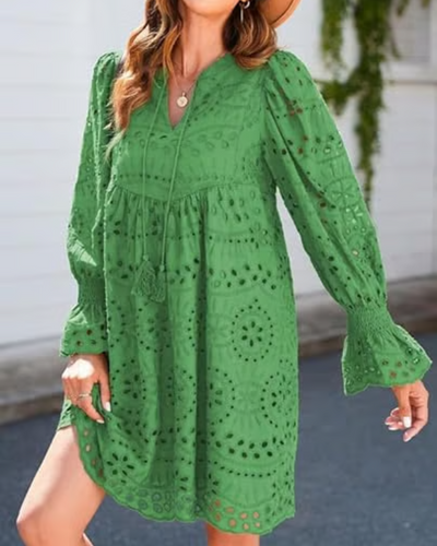 VIVIENNE | BRODERIE ANGLAISE MINI DRESS