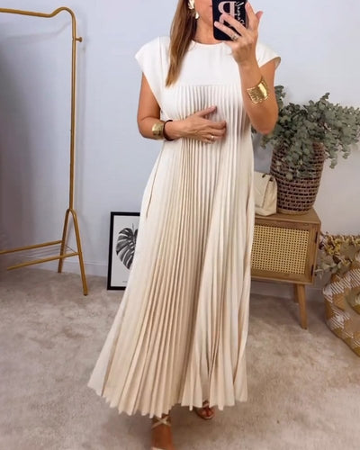 ABBY | FLOWY PLEATED DRESS