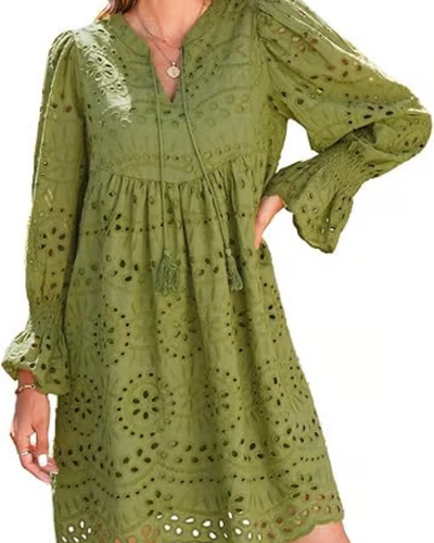 VIVIENNE | BRODERIE ANGLAISE MINI DRESS