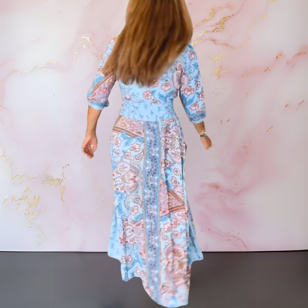 FAY | BOHO PRINT MAXI DRESS