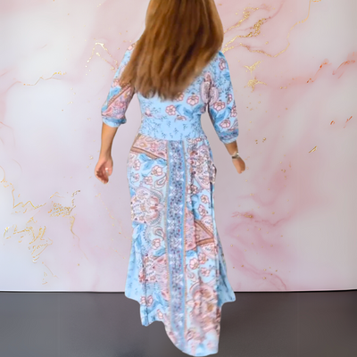 FAY | BOHO PRINT MAXI DRESS