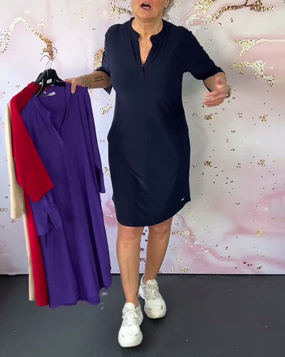 Elka | Effortless V-Neck Shift Dress