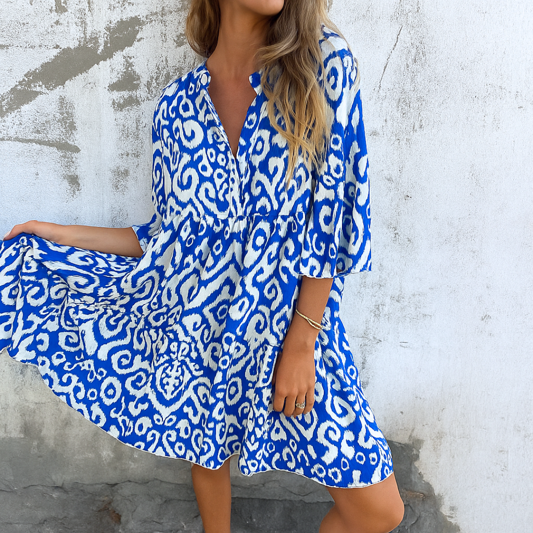 Sybil | Elegant V-Neck Dress