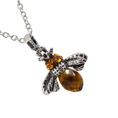 Amber Honeywing I Bee Necklace