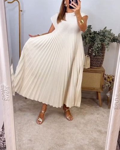 ABBY | FLOWY PLEATED DRESS