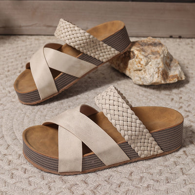 MAEVE | COMFORT WOVEN PLATFORM SANDALS