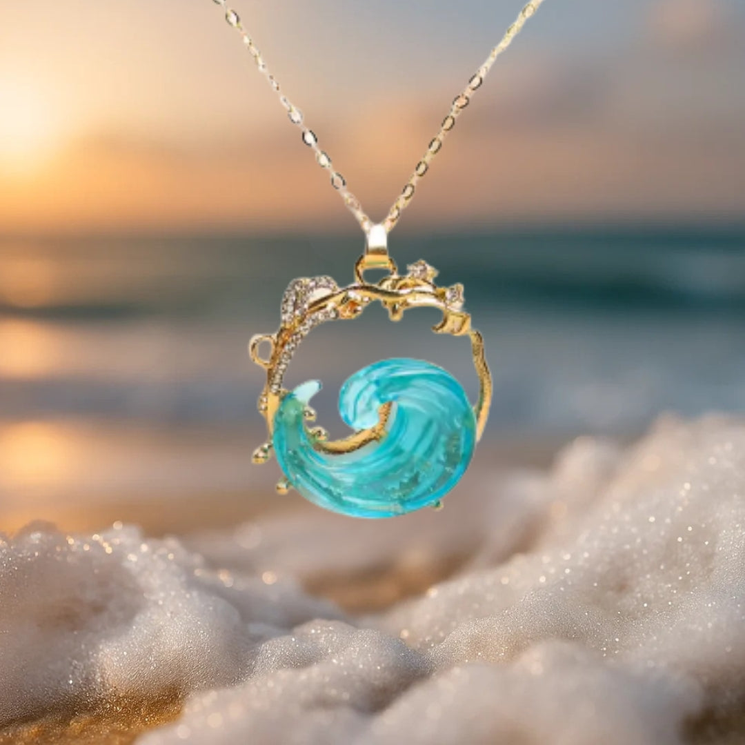 Ocean's Oath I Golden Necklace