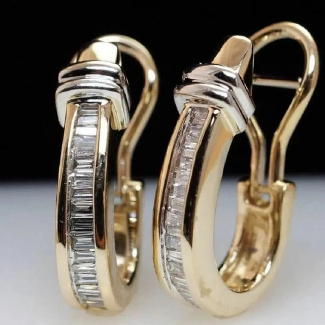 Velvet Grace | Gold & Diamond Earrings