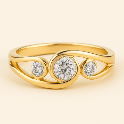 Caryia I Exclusive Vintage Spiral Ring