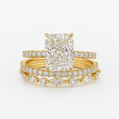 Amour I  3PC Wedding Ring Set