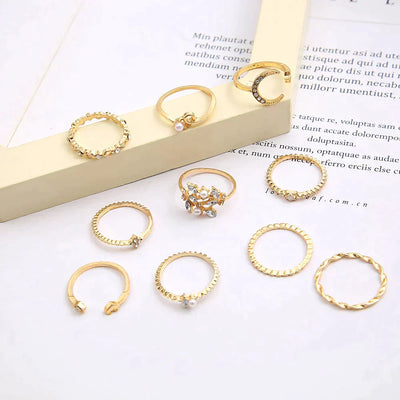 Rosalia I 10 Silver and Gold Set Ring