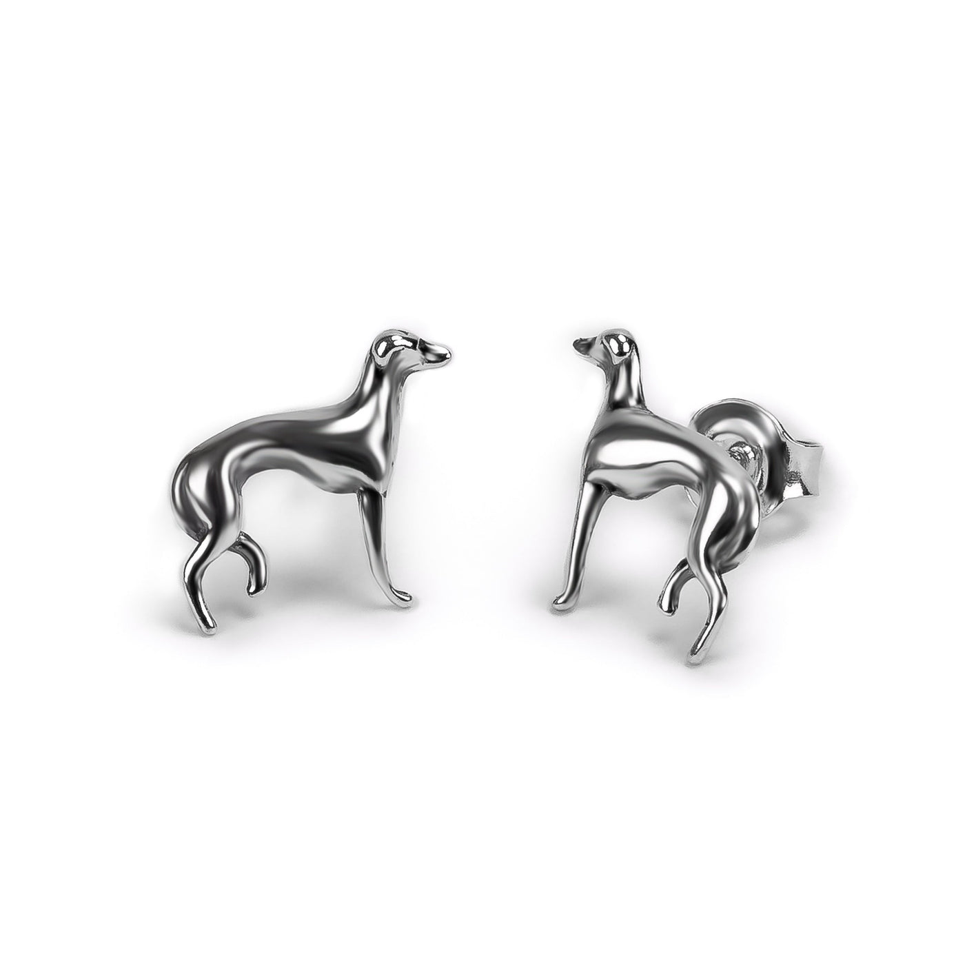 The Loyal Soul I Greyhound / Whippet / Sighthound Stud Earrings