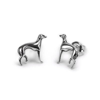 The Loyal Soul I Greyhound / Whippet / Sighthound Stud Earrings