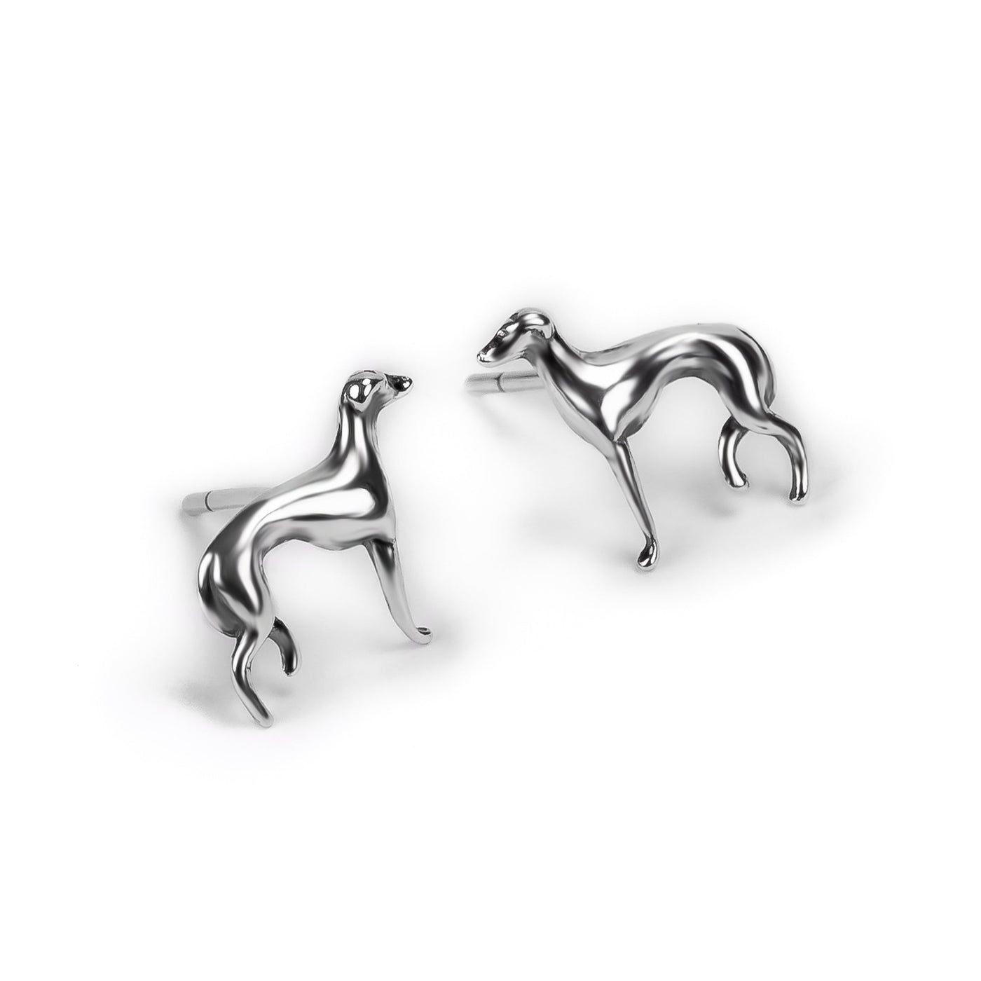 The Loyal Soul I Greyhound / Whippet / Sighthound Stud Earrings