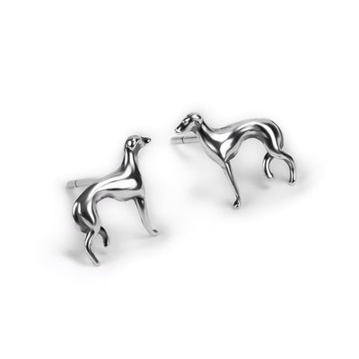 The Loyal Soul I Greyhound / Whippet / Sighthound Stud Earrings