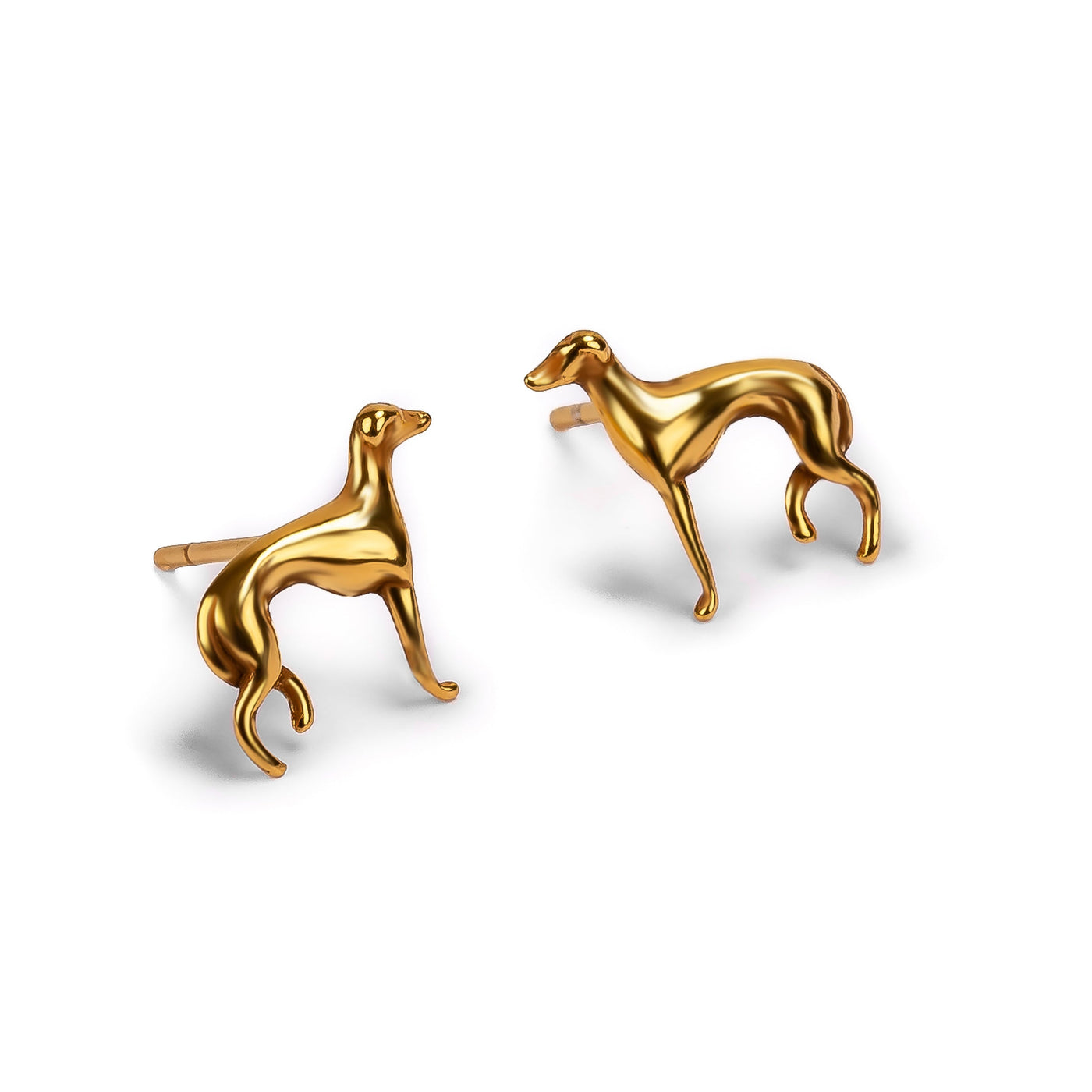The Loyal Soul I Greyhound / Whippet / Sighthound Stud Earrings