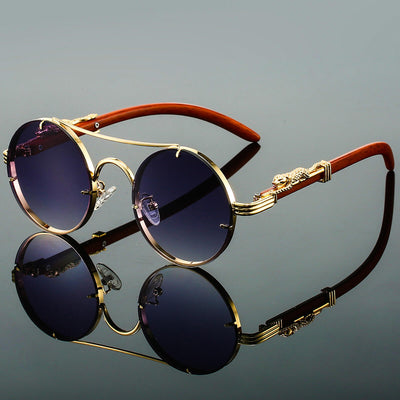 LEONARD | LUXURY ROUND SUNGLASSES