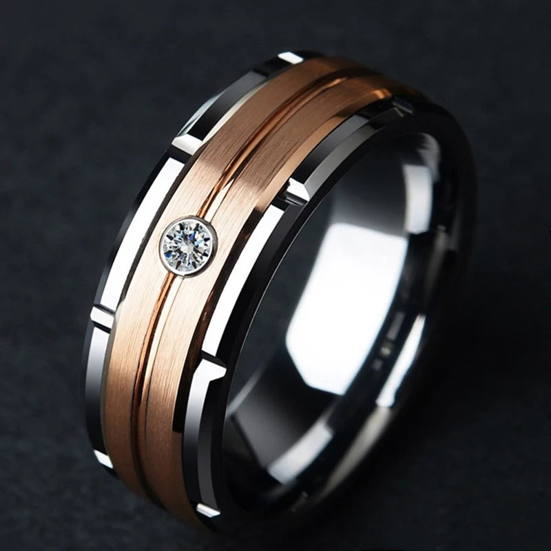 Authority I Double Groove Ring