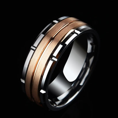 Authority I Double Groove Ring