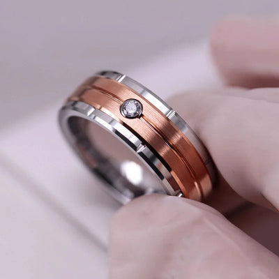 Authority I Double Groove Ring