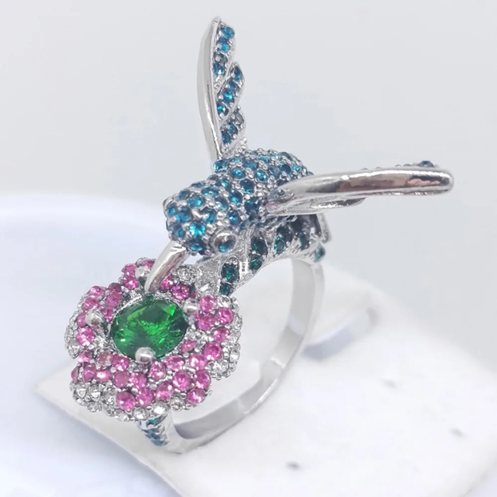 Lyria | Hummingbird Bloom Ring