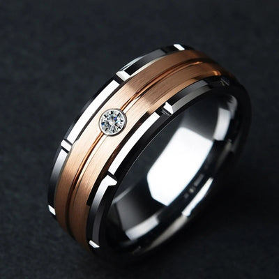 Authority I Double Groove Ring