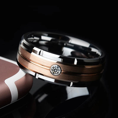 Authority I Double Groove Ring